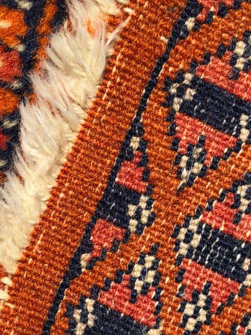 WOW !!! BEAUTIFUL NICELY WORN PURE WOOL HAND KNOTTED VINTAGE BOKHARA PERSIAN CARPET 1530 X 940mm