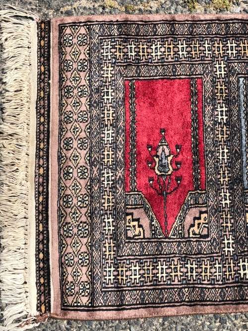 WOW !!! RARE BEAUTIFUL PURE WOOL HAND KNOTTED VINTAGE BOKHARA PERSIAN CARPET RUNNER 2000 X 630mm