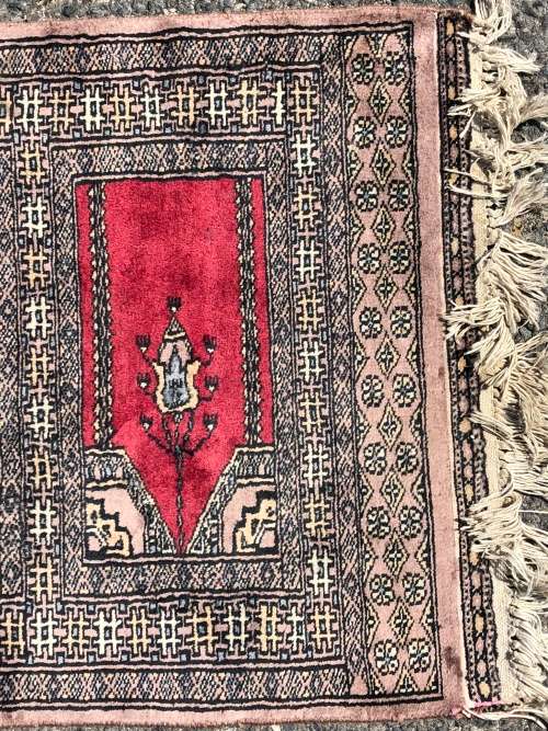 WOW !!! RARE BEAUTIFUL PURE WOOL HAND KNOTTED VINTAGE BOKHARA PERSIAN CARPET RUNNER 2000 X 630mm