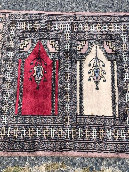 WOW !!! RARE BEAUTIFUL PURE WOOL HAND KNOTTED VINTAGE BOKHARA PERSIAN CARPET RUNNER 2000 X 630mm