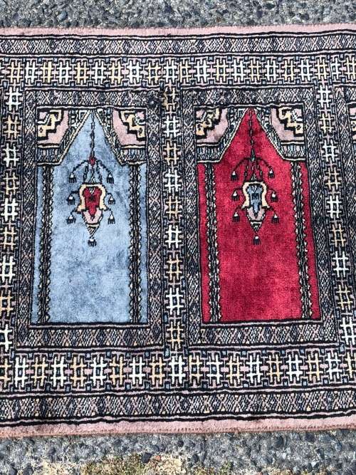 WOW !!! RARE BEAUTIFUL PURE WOOL HAND KNOTTED VINTAGE BOKHARA PERSIAN CARPET RUNNER 2000 X 630mm