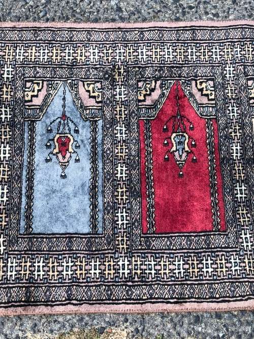 WOW !!! RARE BEAUTIFUL PURE WOOL HAND KNOTTED VINTAGE BOKHARA PERSIAN CARPET RUNNER 2000 X 630mm