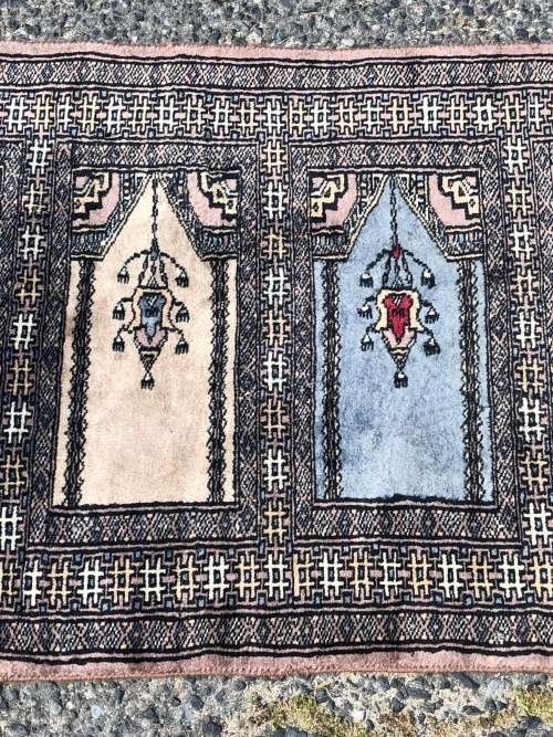 WOW !!! RARE BEAUTIFUL PURE WOOL HAND KNOTTED VINTAGE BOKHARA PERSIAN CARPET RUNNER 2000 X 630mm