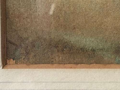 WOW !!! STUNNING OLD WATER COLOR PAINTING OF DORSET DATED 1933 BY E.THOMPSON (1846 - 1933) UK