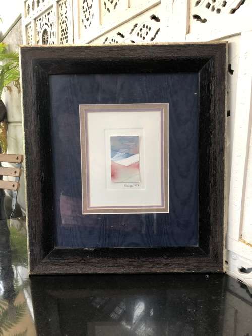 WOW !! STUNNING SMALL WATERCOLOR PAINTING BY MOIRA 1997 - SIGNED AND FRAMED