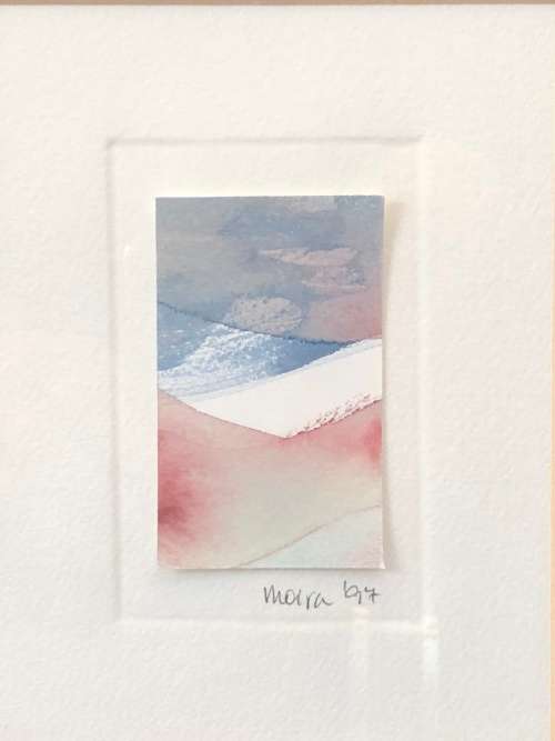 WOW !! STUNNING SMALL WATERCOLOR PAINTING BY MOIRA 1997 - SIGNED AND FRAMED
