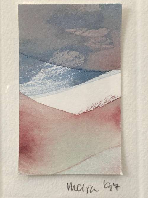 WOW !! STUNNING SMALL WATERCOLOR PAINTING BY MOIRA 1997 - SIGNED AND FRAMED