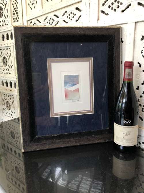 WOW !! STUNNING SMALL WATERCOLOR PAINTING BY MOIRA 1997 - SIGNED AND FRAMED