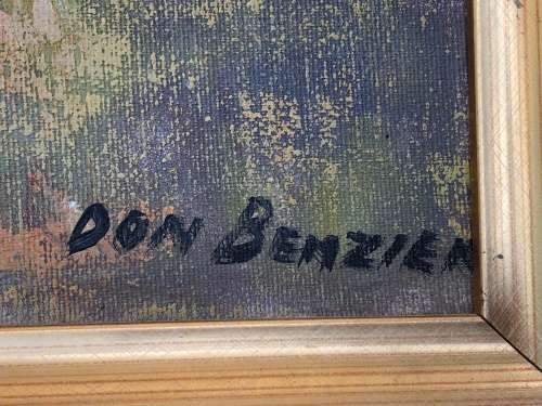 WOW !! DON BENZIEN SOUTH AFRICAN 20th CENTURY - SPECTACULAR OIL ON CANVAS - FRAMED AND SIGNED