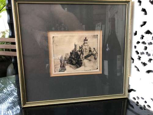 WOW !!! RARE FASCINATING ENGRAVING? OF THE FORTIFIED CASTLE BY ALBRECHT DURER (1471-1528)