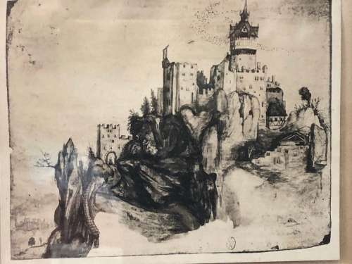 WOW !!! RARE FASCINATING ENGRAVING? OF THE FORTIFIED CASTLE BY ALBRECHT DURER (1471-1528)