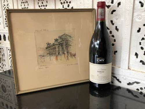 WOW !!! FANTASTIC LIMITED EDITION  ORIGINAL ENGRAVING 71/200 - TRIPLE SIGNED