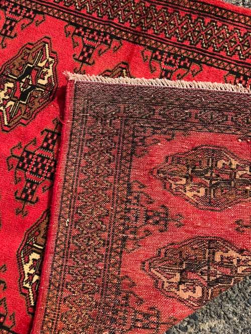 WOW !!! STUNNING BRIGHT COLOUR PURE WOOL HAND KNOTTED BOKHARA PERSIAN CARPET 1400 X 1000mm