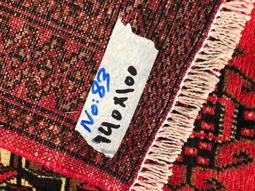 WOW !!! STUNNING BRIGHT COLOUR PURE WOOL HAND KNOTTED BOKHARA PERSIAN CARPET 1400 X 1000mm