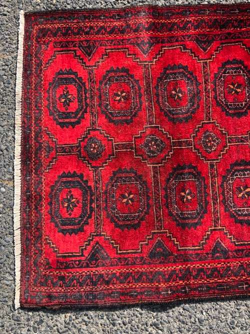 WOW !!! STUNNING PURE WOOL HAND KNOTTED BALOUCH PERSIAN CARPET 1750 X 850mm