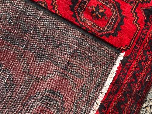 WOW !!! STUNNING PURE WOOL HAND KNOTTED BALOUCH PERSIAN CARPET 1750 X 850mm