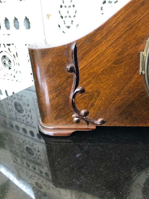 WOW !! STUNNING ART DECO HERMLE ShwebeAnker ORNATE MANTLE CLOCK IN 100% WORKING ORDER - KEY INCLUDED