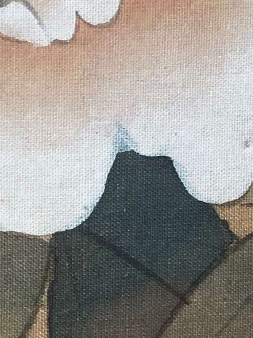 WOW !!! FANTASTIC CHINESE WATERCOLOR ON SILK SIGNED WITH CALLIGRAPHY
