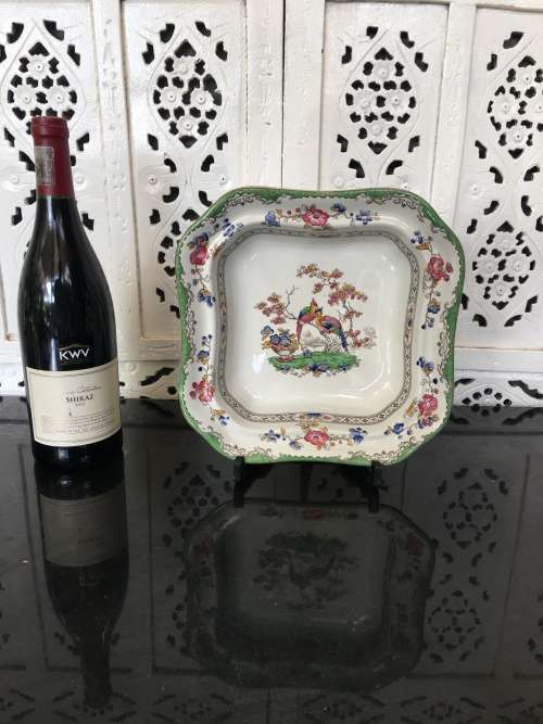 Ultra Rare Vintage 1951-1971 "EDEN" By Copeland Spodes, Square Serving Dish.