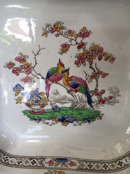 Ultra Rare Vintage 1951-1971 "EDEN" By Copeland Spodes, Square Serving Dish.