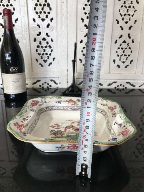 Ultra Rare Vintage 1951-1971 "EDEN" By Copeland Spodes, Square Serving Dish.
