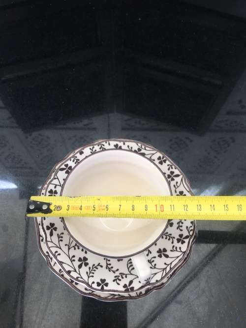 Collectors Laura Ashley Susanna Johnson Brothers England Porcelain Tea Trio (Brown)