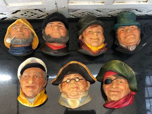 WOW !!! THE BOSUN - VINTAGE LEGEND PRODUCTS CHALKWARE 3D WALL HANGING FIGURINE SIGNED BY F. WRIGHT