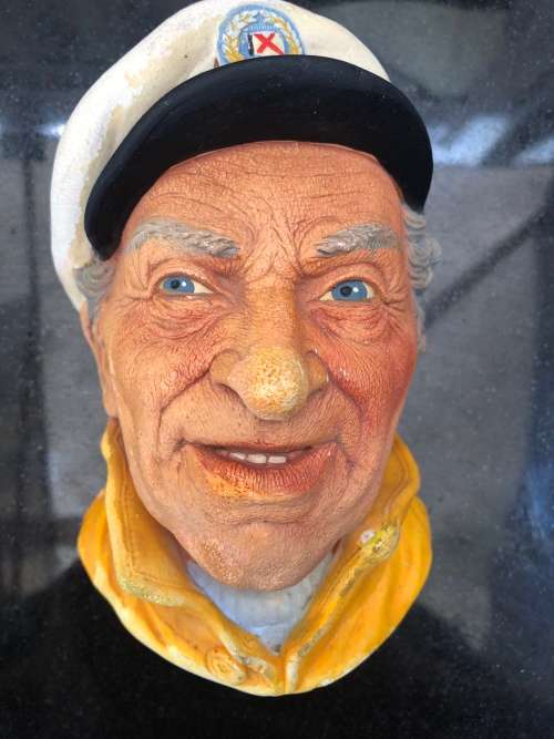 WOW !!! SKIPPER - VINTAGE LEGEND PRODUCTS CHALKWARE 3D WALL HANGING FIGURINE