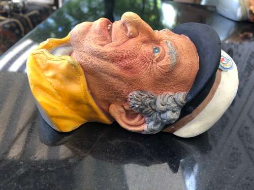 WOW !!! SKIPPER - VINTAGE LEGEND PRODUCTS CHALKWARE 3D WALL HANGING FIGURINE
