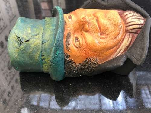 WOW !!! BILL SYKES - VINTAGE LEGEND PRODUCTS CHALKWARE 3D WALL HANGING FIGURINE SIGNED BY F. WRIGHT