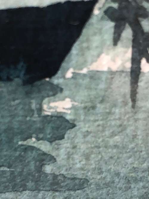 WOW !!! DOUGLAS TREASURE(1917-1995) SOUGHT AFTER SA ARTIST - ORIGINAL WATERCOLOR FRAMED BEHIND GLASS