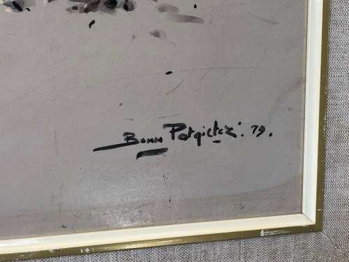 WOW !!! BEAUTIFUL BENN POTGIETER ORIGINAL FRAMED OIL ON BOARD OF HOUT BAY