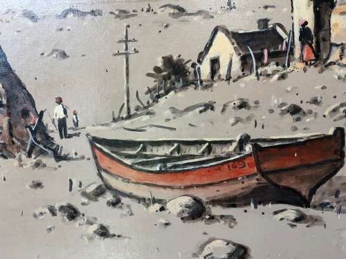 WOW !!! BEAUTIFUL BENN POTGIETER ORIGINAL FRAMED OIL ON BOARD OF HOUT BAY