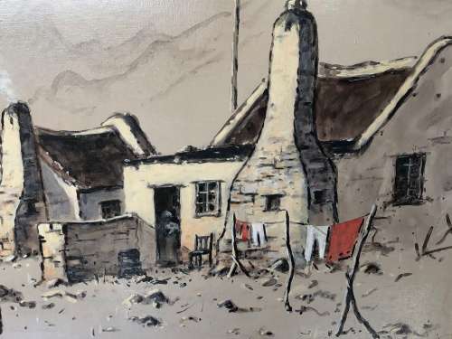 WOW !!! BEAUTIFUL BENN POTGIETER ORIGINAL FRAMED OIL ON BOARD OF HOUT BAY