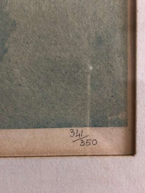 WOW !!! GREGOIRE BOONZAAIER FRAMED LIMITED EDITION PRINT SIGNED IN PENCIL - NUMBERED 341/350
