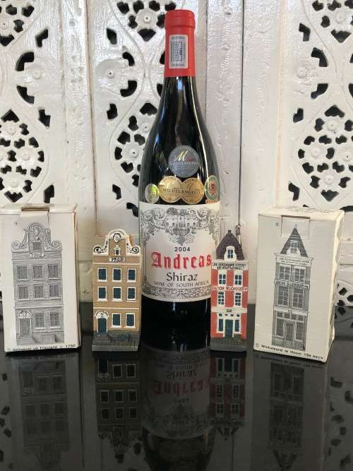 Pair of Collectable Amsterdam Canal Houses No 9 and  No 6 Serie Grachtenhuizen Blokker