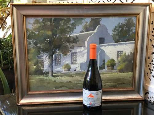 WOW !!! DOUGLAS TREASURE(1917-1995) SOUGHT AFTER SA ARTIST - ORIGINAL WATERCOLOR FRAMED BEHIND GLASS