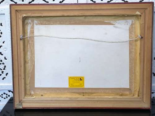 WOW !!! DOUGLAS TREASURE(1917-1995) SOUGHT AFTER SA ARTIST - ORIGINAL WATERCOLOR FRAMED BEHIND GLASS