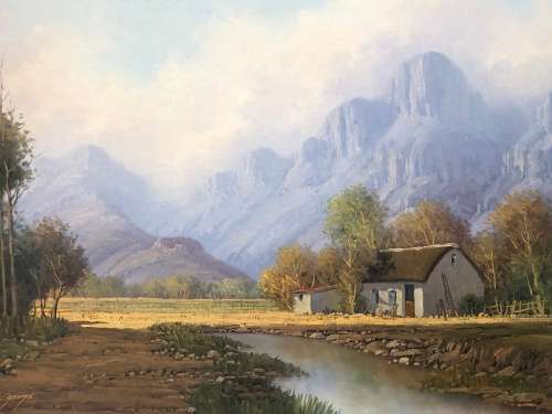 INVESTMENT ART !! EXQUISITE LARGE ORIGINAL GAWIE CRONJE (1930 - 2007) OIL PAINTING - STUNNING FRAME