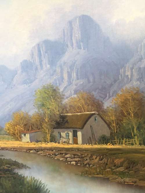 INVESTMENT ART !! EXQUISITE LARGE ORIGINAL GAWIE CRONJE (1930 - 2007) OIL PAINTING - STUNNING FRAME