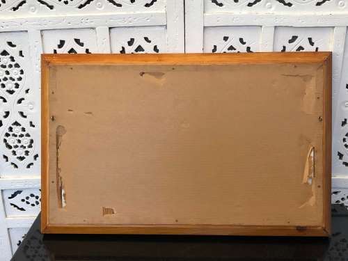 BOYI MOLEFE - LISTED SA ARTIST ORIGINAL OIL ON CANVAS IN A GORGEOUS RUSTIC FRAME - DATED 1992
