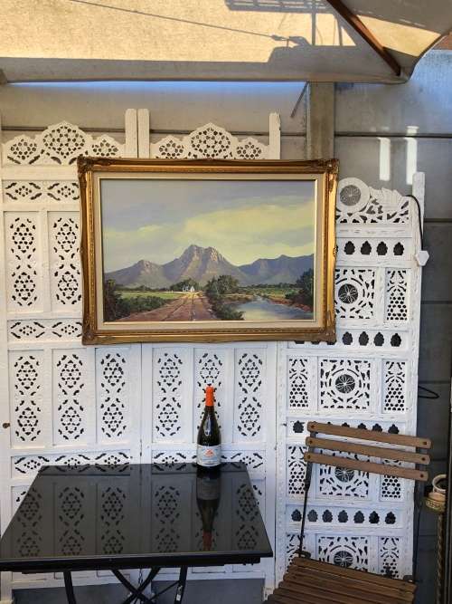 JOSHUA VD LINDE - BREATHTAKING OIL ON CANVAS IN A BEAUTIFUL FRAME DATED 1986 AND SIGNED - A BEAUTY