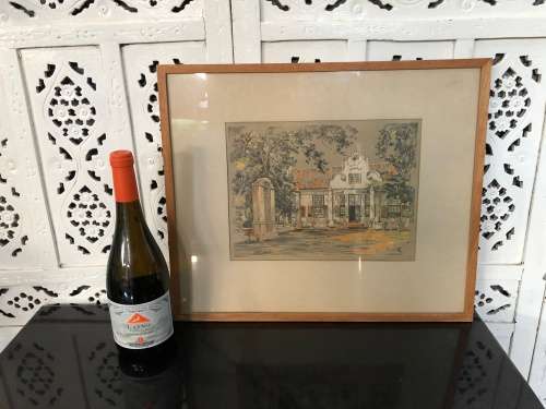 WOW !!! WILLIAM GEORGE BEVINGTON (1881 - 1953) SA ARTIST GICLEE PRINT - FRAMED BEHIND GLASS