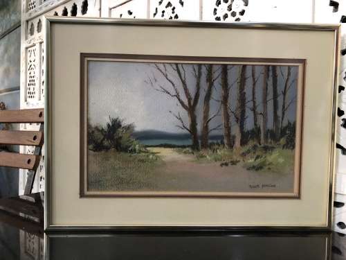 MARC POISSON - LISTED SA ARTIST - ORIGINAL PASTEL ON PAPER - FRAMED AND SIGNED