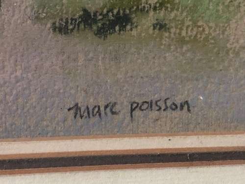 MARC POISSON - LISTED SA ARTIST - ORIGINAL PASTEL ON PAPER - FRAMED AND SIGNED