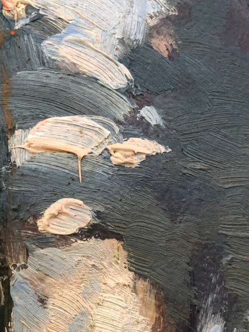 INVESTMENT ART !! TITTA FASCIOTTI (SA 1927-1993) ORIGINAL OIL ON BOARD LANDSCAPE - SIGNED AND FRAMED