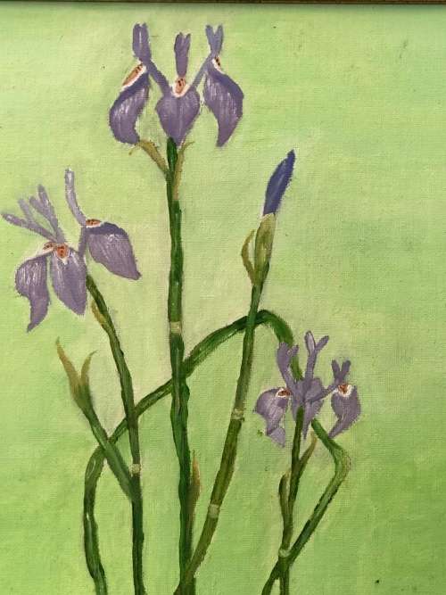 WOW !!! ROSEMARY OSBORNE ORIGINAL OIL ON BOARD - STILL LIFE OF FLOWERS PAINTING - FRAMED
