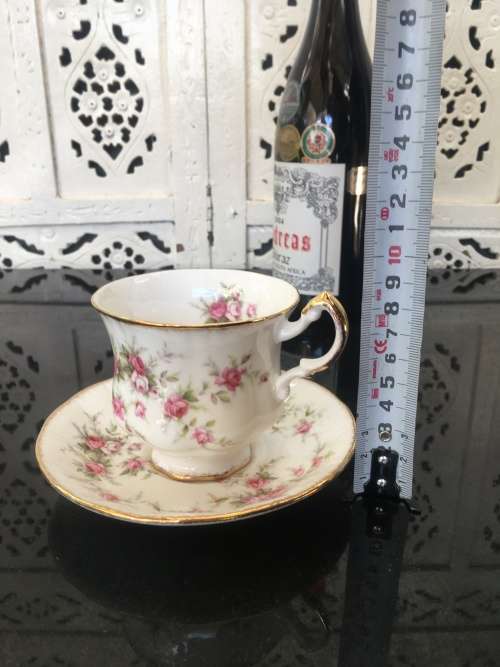 Rare c1966  Paragon "Victoriana Rose" By Appointment to Her Majesty The Queen. Tea Duo