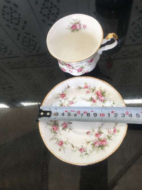 Rare c1966  Paragon "Victoriana Rose" By Appointment to Her Majesty The Queen. Tea Duo