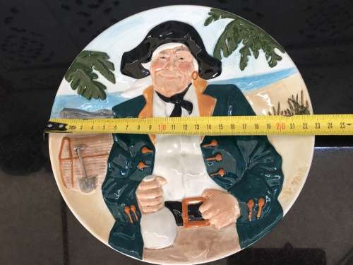 Davenport Pottery 1986 Long John Silver Plate Plate no: 932A Original Toby Plate Collection